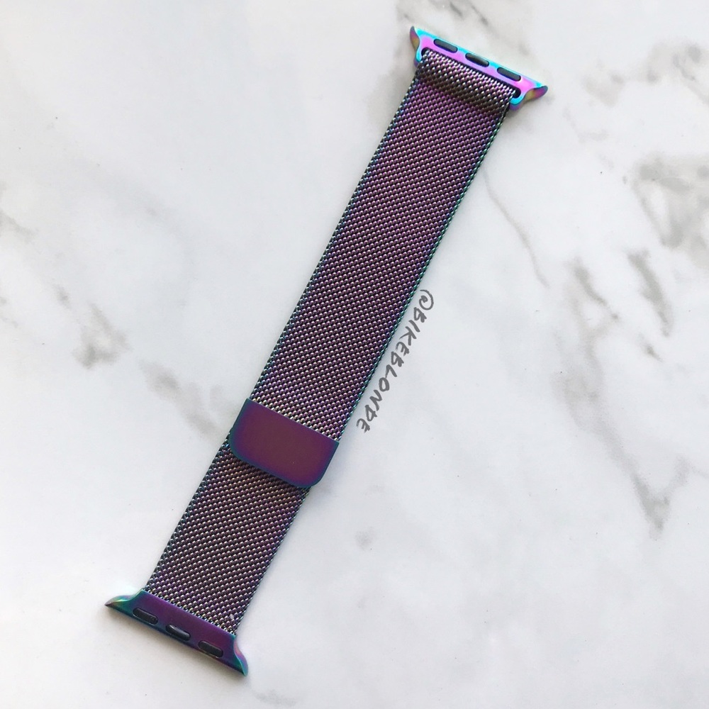 NEW Rainbow Stainless Band For Apple Watch 38mm - Picture 3 of 4